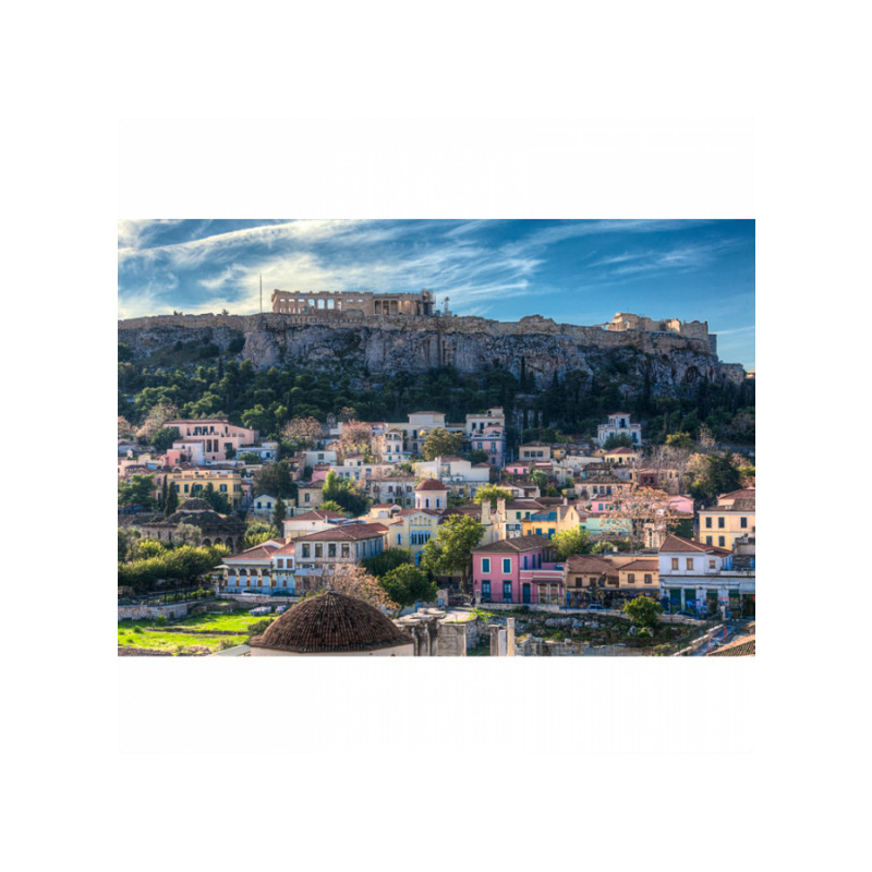 Πίνακας σε καμβά με Ελλάδα κάτω από την Ακρόπολη